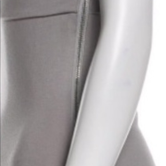 Halston Heritage One-Shoulder Sexy Gray Dress - Picture 4 of 5